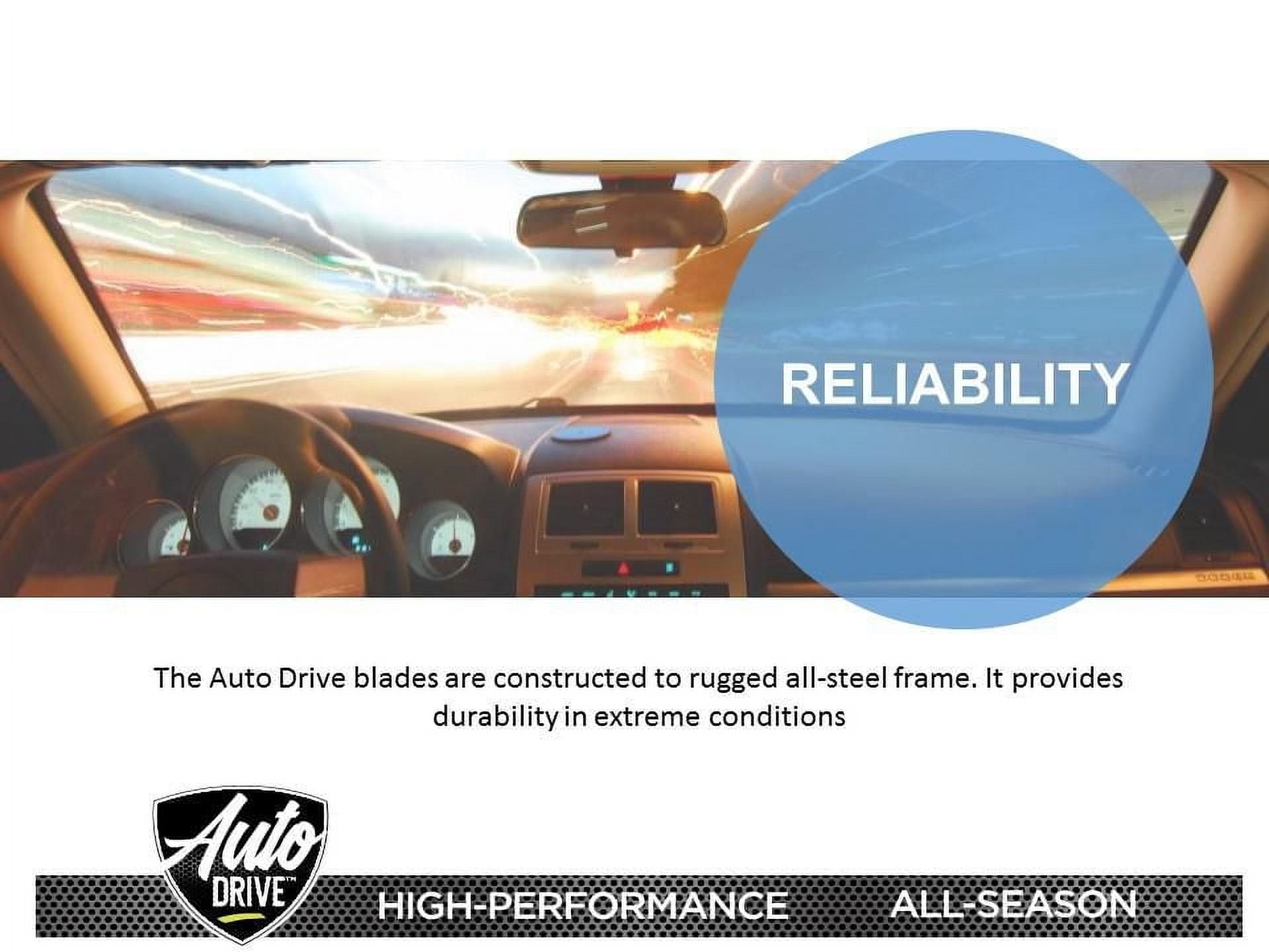 Balais d'essuie-glace conventionnel Autodrive de 24 po 2,36 x 0,79 x 27,05 po