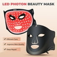 thumbnail image 2 of LED Face Mask Light Therapy 7 Color Infrared Blue Red Light Therapy Skin Care Facial Treatment Mask Skincare Tool, 2 of 12