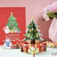 thumbnail image 1 of 3D Christmas Greeting Card With Envelopes And Writing Cards Colorful Pop Up Merry Christmas Cards, 1 of 5