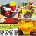 thumbnail image 2 of Kids' Kitchen Playset Burger-shaped Burger Car with Music and Lights Role Play Simulated Cooking Set, 2 of 5