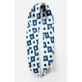 thumbnail image 2 of Bimba White Aztec Geometric Pure Silk Printed Head Bandanas Summer Neck Wrap Scarf 40 x 80 Inches, 2 of 6