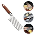 thumbnail image 3 of Potato Cutter Crinkle Chopper French Fries Chips Chopping Cutter Kitchen Gadget, 3 of 9