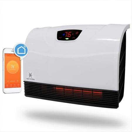 Heat Storm Phoenix 1500W Wifi Infrared Space Heater, Indoor, White, HS-1500-PHX-WIFI, Brand New