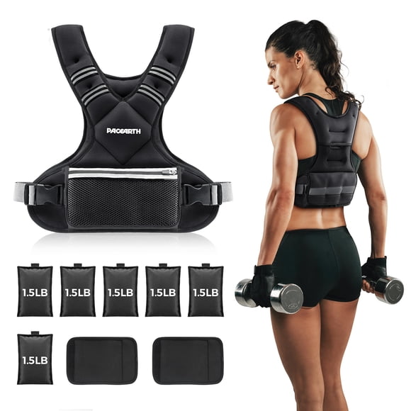 Chaleco pesado PACEARTH Ironsand Weight Chaleco de 5 a 9 kg para hombres/mujeres