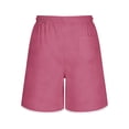 thumbnail image 5 of Hesxuno Men Basketball Sports Shorts Loose Fit Drawstring Athletic Shorts Elastic Waist Sweat Shorts 2026 Running Jogging Gym Shorts Pink S, 5 of 5