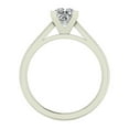 thumbnail image 3 of Diamond Engagement Rings for Women Princess Cut Solitaire Diamond Ring 14K White Gold 0.60 Carat (G,VS2), 3 of 5