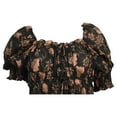 thumbnail image 2 of Pre-Owned Ulla Johnson Printed gathered Blouse in Black Cotton, 2 of 2