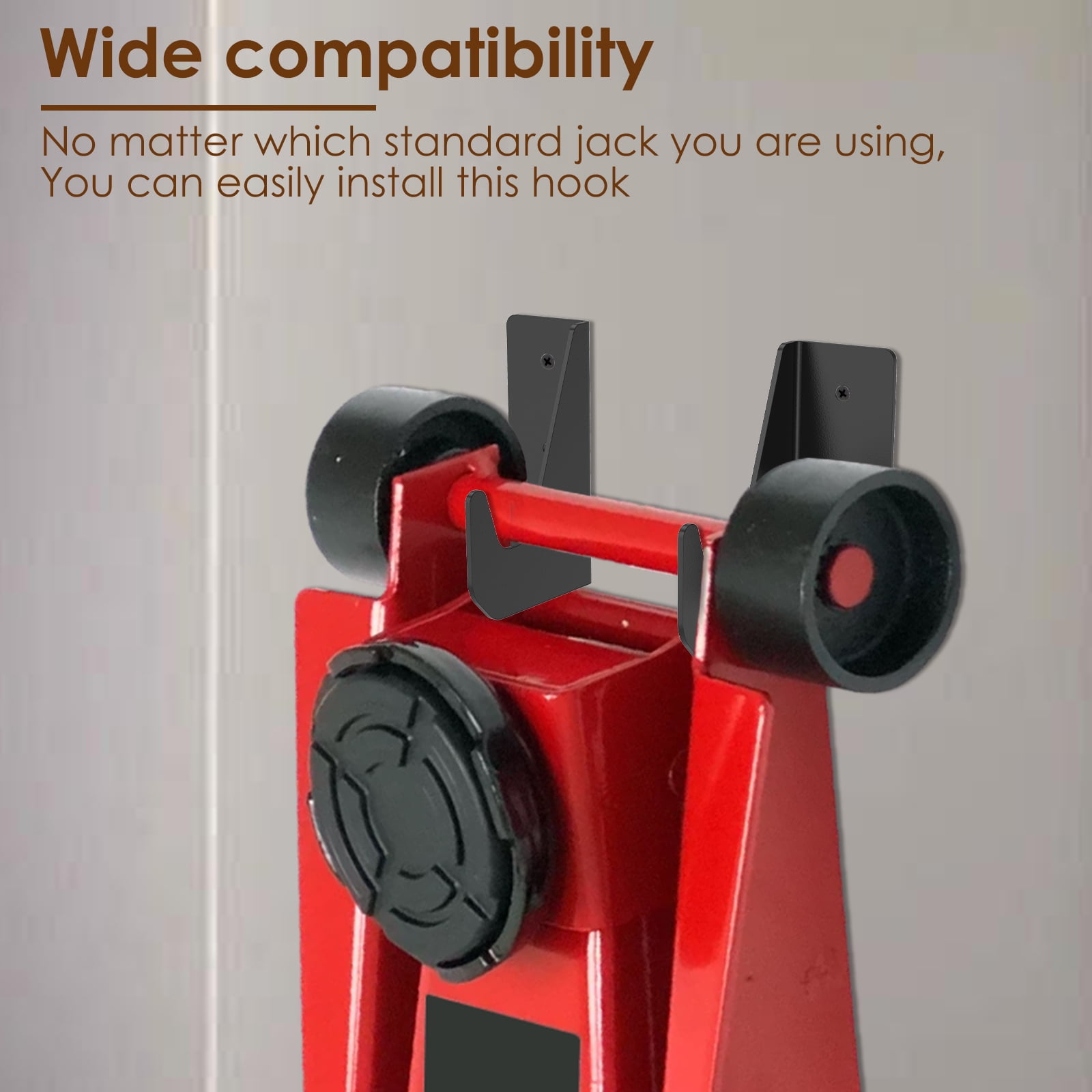 2 Pcs 11 CM Carbon Steel Floor Jack Stand Rack Professional Heavy Duty Suspension（)