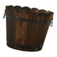 thumbnail image 5 of Maceta de madera con forma de cubo para flores, multifuncional, rústica, para amantes de jardinería., 5 of 9