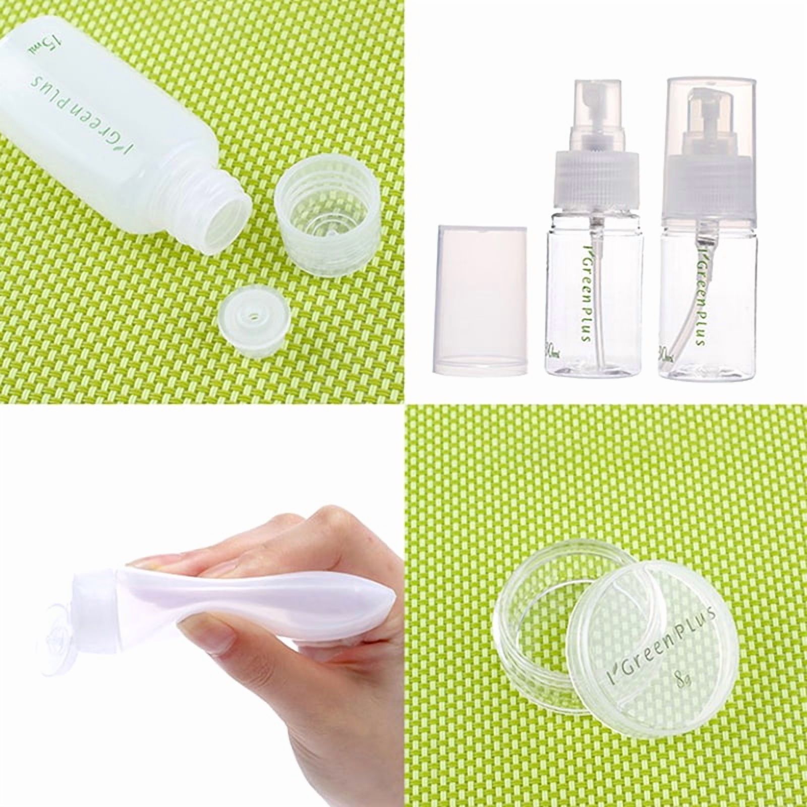 10PCS Travel Cosmetic Dispenser Bottle Set Portable Cosmetic Skincare Empty Bottle Portable Spray Bottle For Airplane