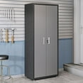 thumbnail image 2 of Fortress Textured Metal 75.4" Garage Cabinet with 4 Adjustable Shelves in Grey, 2 of 7