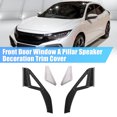 thumbnail image 2 of Ofertas únicas Patrón de fibra de carbono Ventana de puerta delantera Cubierta embellecedora de altavoz de pilar para Honda Civic 11.a generación 1 par, 2 of 7
