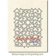 thumbnail image 3 of Deep Red Stamps Puzzle Background Rubber Stamp 3.1 x 4.1inches, 3 of 4