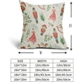 thumbnail image 5 of Christmas Nutcracker Pink Pillow Covers 18x18 Inch Set of 2, Winter Holiday Rustic Decorative Throw Pillow Cases Outdoor Vintage Farmhouse Cushion Covers Xmas Decoration Gift Sofa Couch Bed Decor, 5 of 6