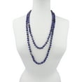 60 Inch Hand Knotted Sodalite Endless Infinity Necklace In Matte Finish