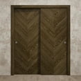 thumbnail image 3 of Slab Door Panel 36 x 80 inches | Ego 5005 Marble Oak | Wood Veneer Doors | Pocket Closet Sliding Barn, 3 of 3