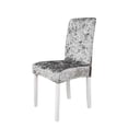 thumbnail image 3 of Skksst Spandex Velvet Dining Chair Slipcover Home Banquet Party Waterproof Seat Protector Cover, Gray, 3 of 6