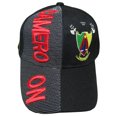 thumbnail image 3 of Cameroon Country Black Red Letter Crest 3-D Patch On Side Embroidered Hat Cap, 3 of 5