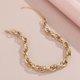 thumbnail image 2 of Collier Ras du Cou Punk Hip Hop pour Femmes Collier Gothique Cubain Épais, 2 of 6
