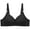 Black, variant on Strapless Backless Bra Women Solid Color Comfortable Hollow Out Bra Underwear No Underwire Women Size Corset Bra, Style 8151, Beige 42D