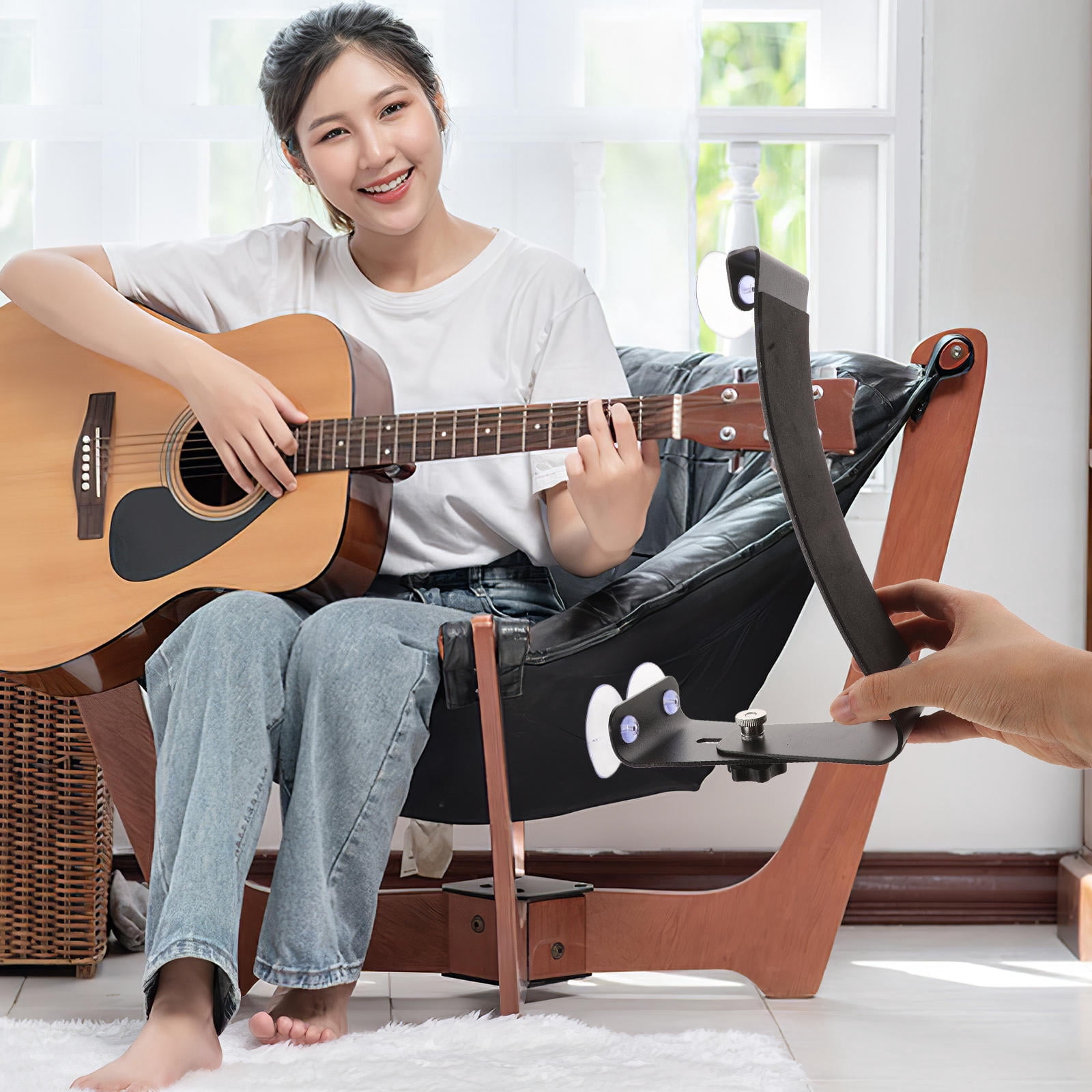 OUNONA Guitar Leg Rest Classical Guitar Stand Guitar Leg Lifter Support for Playing Guitar