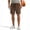 Brown, variant on YUEVORA Casual Shorts for Men, Drawstring Elastic Waist Shorts, Knee Length Relaxed Fit Athletic Shorts with Side Pockets