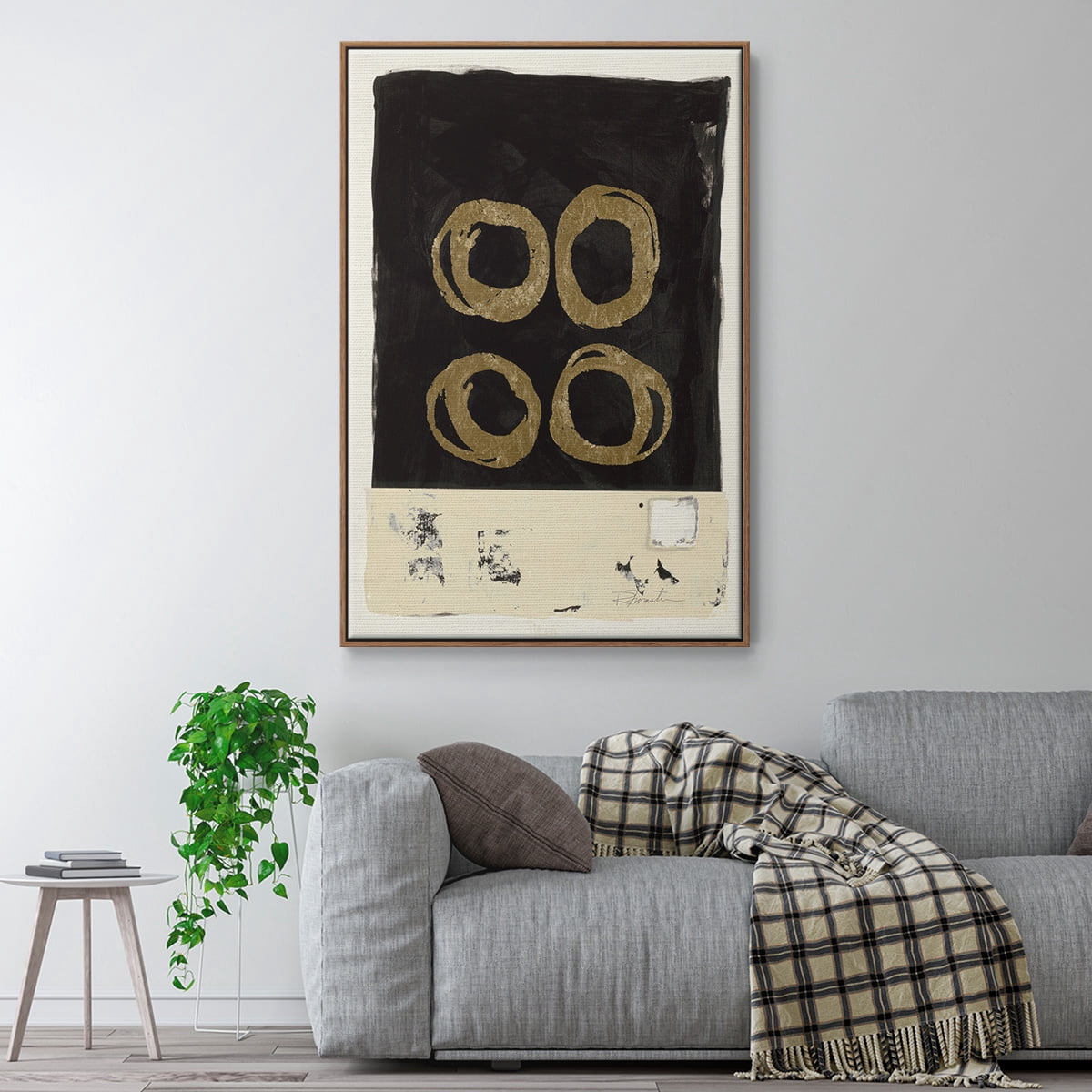 Standing Strong II Framed Premium Gallery Wrapped Canvas - Ready to Hang - 17 x 25 - Walnut Floating Frame