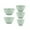 Pistachio, variant on Kitchenaid Set of 5 Plastic Mixing Bowls in Pistachio with Rubber Bottom