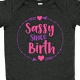 thumbnail image 4 of Inktastic Sassy Since Birth, Sassy, Sassy Girl, Arrow, Hearts Girls Baby Bodysuit, 4 of 5