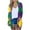 G, variant on Mardi Gras Cardigan for Women, Oversized Causal Glitter Open Front Jackets Carnival Party Trendy Tops with Pockets