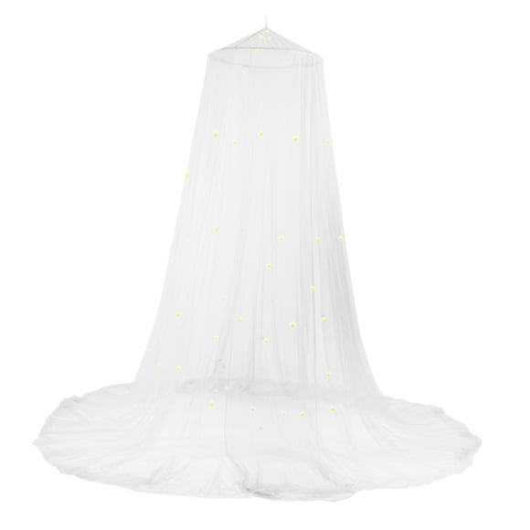 Luxury Bed Canopy Anti-mosquito Net with Fluorescent Stars Glow in Dark Universal Mosquito Mesh Net