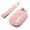Pink, variant on URSOFINE Small Nylon Wristlet Wallet for Women – Zip-Around Mini Coin Purse with Clear ID Window & Detachable Strap, Lightweight Card Holder for Travel, Gym & Everyday Use (Black)