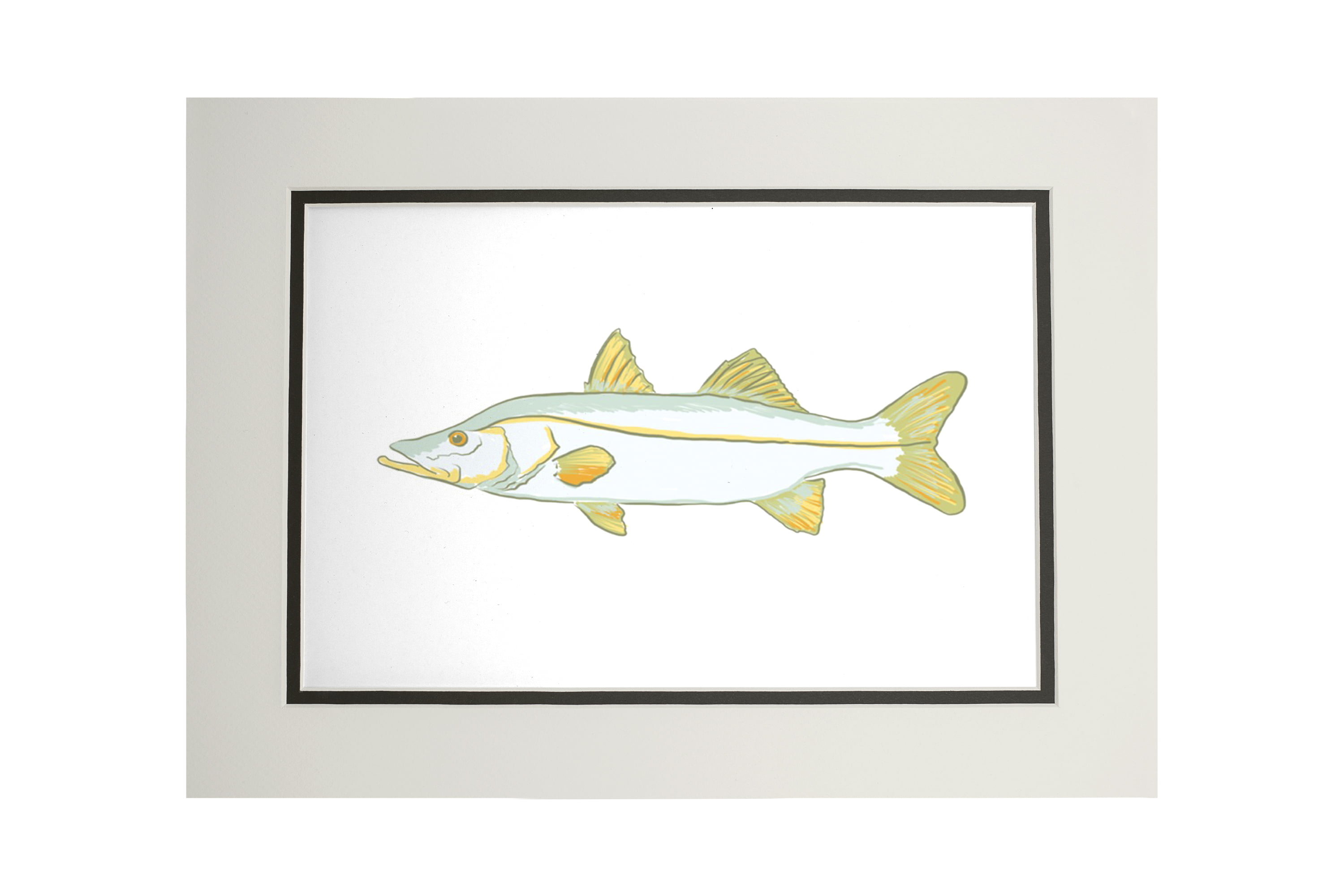 Snook Fish, Icon, Lantern Press Artwork 