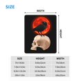 thumbnail image 6 of Raven Skull Red Moon Gaming Mouse Pad 10 x 12 inch Rectangle Computer Mousepad Mat Non-Slip Rubber Base for Office Laptop PC, 6 of 6