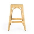 thumbnail image 6 of Home Square 24.5"H Transitional Natural Rattan Counter Stool - Set of 2, 6 of 9