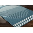 thumbnail image 2 of BoutiqueRugs Nabil Contemporary Area Rug - Outdoor Safe - Marine Blue, Light Silver, Slate Blue - 18" x 18" Sample, 2 of 12