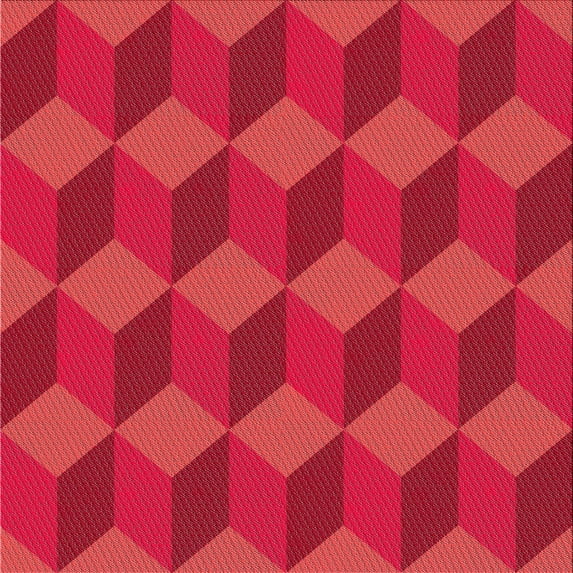 Ahgly Company Machine Washable Indoor Square Transitional Ferrari Red Area Rugs, 5' Square