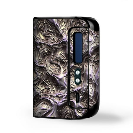 Skin Decal Vinyl Wrap for Smok Osub King 220W Vape Kit skins stickers cover / Molten Melted metal Liquid Formed