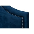 thumbnail image 3 of Baxton Studio Rita Velvet and Wood Full Headboard in Navy Blue, 3 of 7