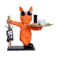 thumbnail image 1 of Figuras de Bulldog Art con escultura de almacenamiento de resina de palet para oficina (naranja) Tmvgtek Libre de BPA, 1 of 8