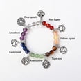 thumbnail image 2 of Pulseras curativas de 7 Chakras con piedras reales, pulsera de Chakra curativa de piedras preciosas, pulseras de meditación de Yoga para protección, curación energética, 2 of 5