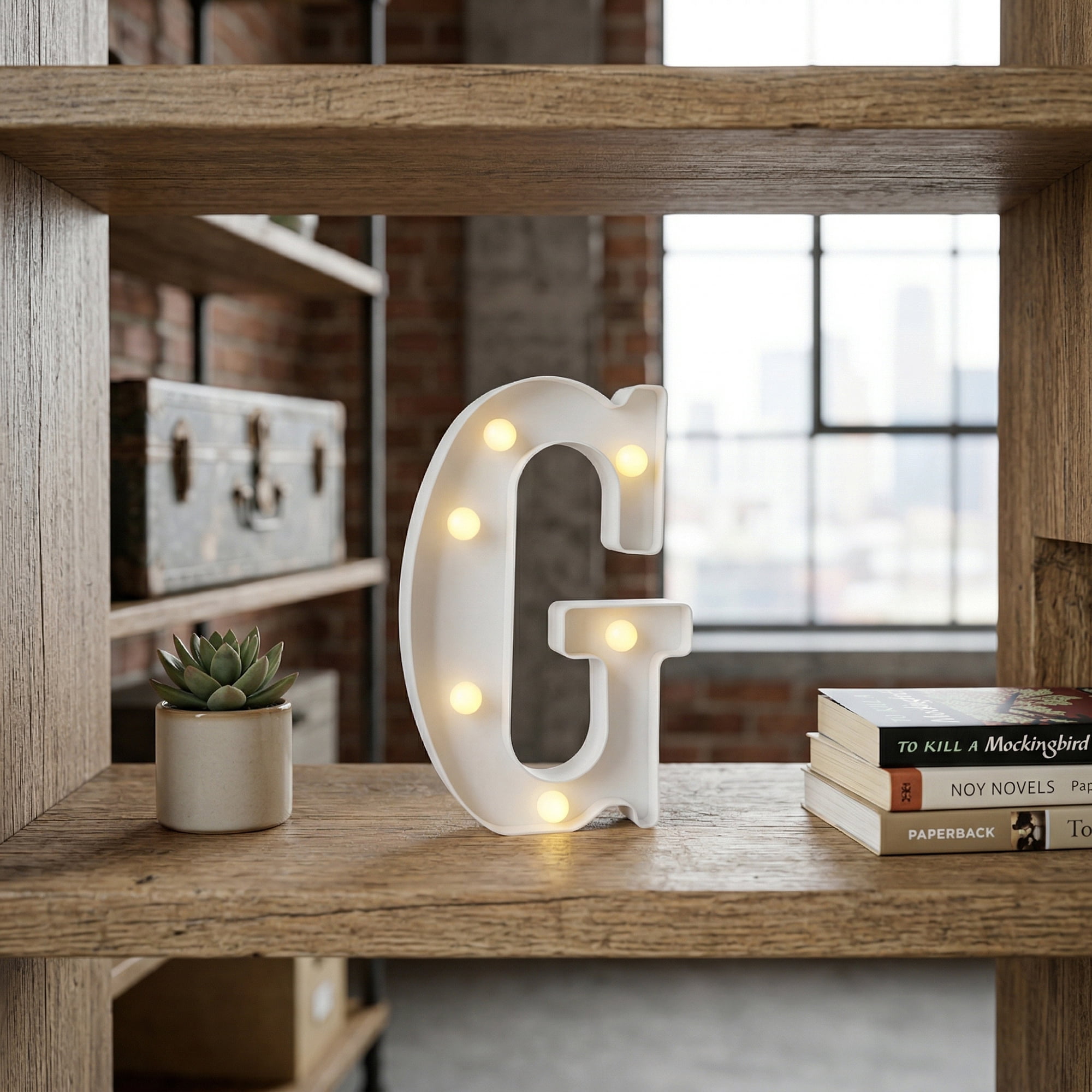 Unique Bargains Marquee Letters With Lights LED Light Up Signs Letter G 5.5"L x 1.3"W x 8.1"H