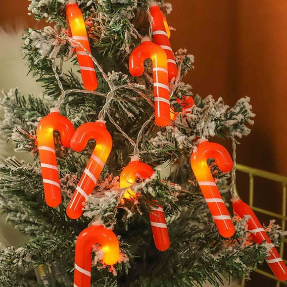 Kcavykas Clearance Sales,Canada DayChristmas Led Cane String Christmas Tree Scene Arrangement Props with 10 LED