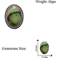 thumbnail image 3 of Unique Fashion Designer Ring for Women Men 925 Sterling Silver Genuine Ethnic Boho Handmade Jewelry Turquoise FINE Natural Tibetan Gemstone Ring US Ring Size 8, 3 of 5