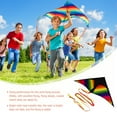 thumbnail image 5 of Monyance Colorful Kite Toy Large Rainbow Kite for Kids | Easy to Fly | Family Outdoor Games(59.06X29.53X0.04Inches), 5 of 10