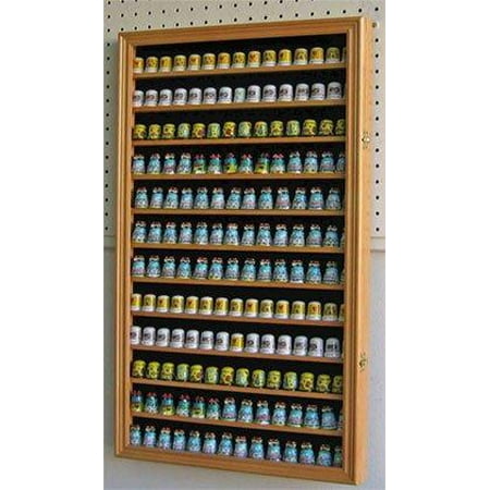 180 Thimble Display Case Wall Cabinet Shadow Box With Glass