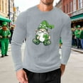thumbnail image 1 of Amzcrzy - Sudadera Para Hombre, Estilo Informal, Holgada, Elástica, Para Fitness, Para El Hogar, Con Estampado Del Día De San Patricio, Manga Larga, Cuello Redondo, Blusa Gris, Talla M, 1 of 5