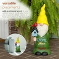 thumbnail image 5 of Alpine Corporation ZTY120 Garden Gnome Statue, Multicolor, 5 of 10