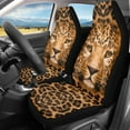 thumbnail image 2 of Xoenoiee Leopard Print Car Seat Cover Auto Decorative Accessories, Breathable Comfort Car Front Seat Cover Lightweight Auto Seat Cover, Easy to Install, 2 of 6