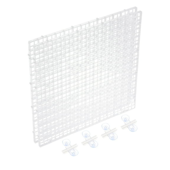 2Pack Aquarium Fish Tank Divider, 12x12 Inch Egg Crate with Suction Cups, Clear